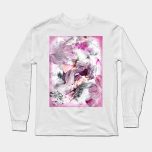 abstract pink splash Long Sleeve T-Shirt